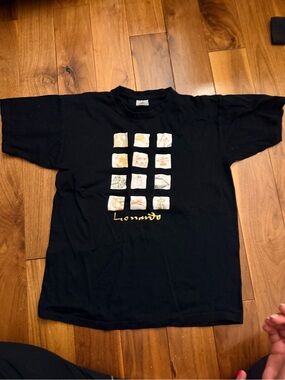 Black Kids Graphic Tee with Gold Accents